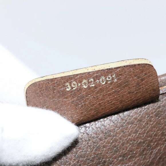 GUCCI GG Supreme Web Sherry Line Tote Bag PVC Beige Gold - Picture 15 of 16